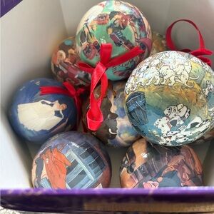 Rare 1997 Disney Holiday Ornament Set 9 of 14 ornaments from original set